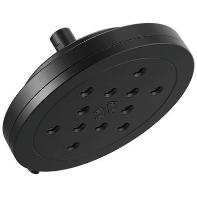 Brizo H2Okinetic 8" Round Multi-Function Wall Mount Shower Head - 1.75 GPM in Matte Black