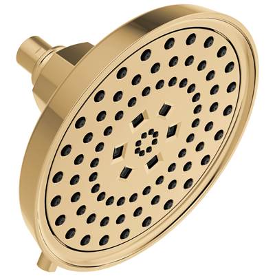 Brizo Invari® H2Okinetic Round Multi-Function Shower Head - 1.75 GPM in Polished Gold