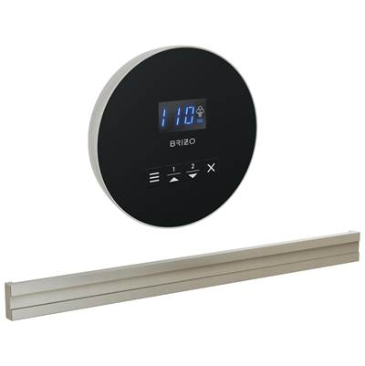 Brizo Round Bilateral Steam Head in Lumicoat Brushed Nickel