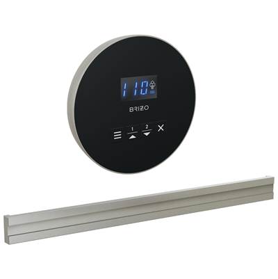 Brizo Round Bilateral Steam Head in Lumicoat Luxe Nickel