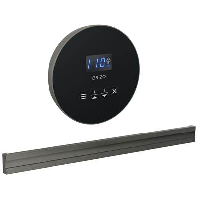 Brizo Round Bilateral Steam Head in Lumicoat Luxe Steel