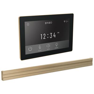 Brizo Digital Bilateral Steam Head in Lumicoat Luxe Gold