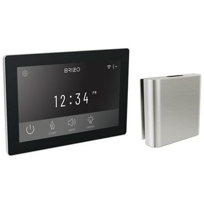 Brizo Other Digital + Square Steam Head in Lumicoat Brushed Nickel