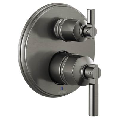 Brizo Invari® Pressure Balance Trim with Integrated 3-Function Diverter - Less Handles in Luxe Steel