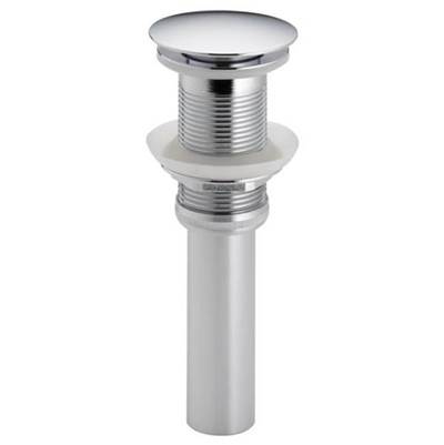 Brizo Push Button Pop-Up Assembly - Without Overflow in Luxe Steel