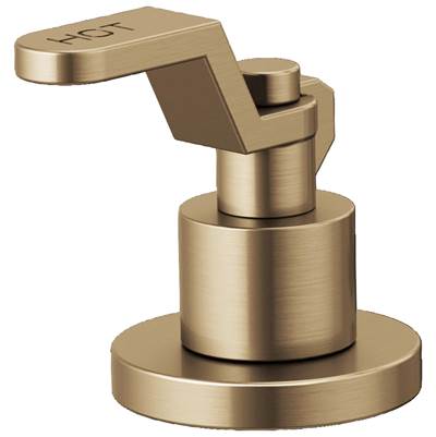 Brizo Litze® Widespread Lavatory Handle - Industrial Lever in Luxe Gold