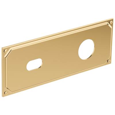 Brizo Invari® Wallmount Lavatory Escutcheon Plate in Polished Gold