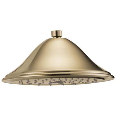 Brizo Traditional Round Raincan Showerhead - 1.75 GPM in Luxe Gold
