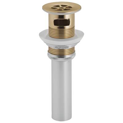 Brizo Grid Strainer - With Overflow in Luxe Gold