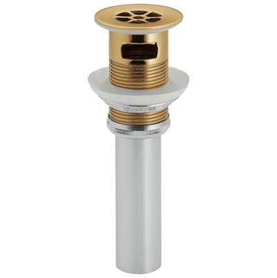 Brizo Grid Strainer - With Overflow in Polished Gold