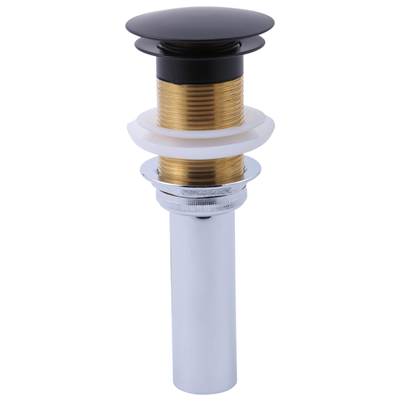 Brizo Push Button Pop-up Drain Without Overflow in Black