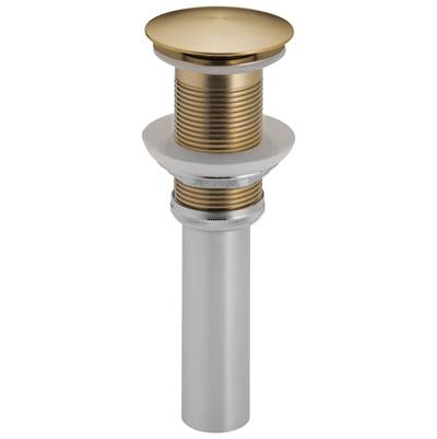 Brizo Push Button Pop-up Drain Without Overflow in Luxe Gold