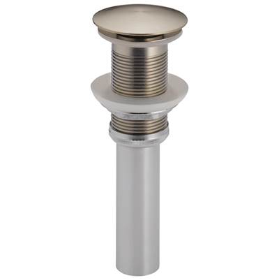 Brizo Push Button Pop-up Drain Without Overflow in Luxe Nickel