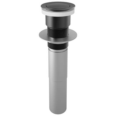 Brizo Push Button Pop-Up Assembly - Without Overflow in Matte Black