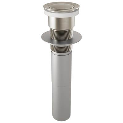 Brizo Push Button Pop-Up Assembly - Without Overflow in Luxe Nickel
