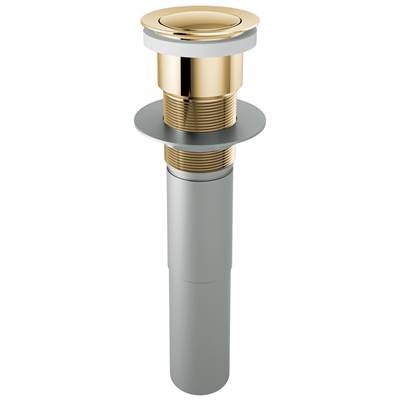 Brizo Push Button Pop-Up Assembly - Without Overflow in Polished Gold