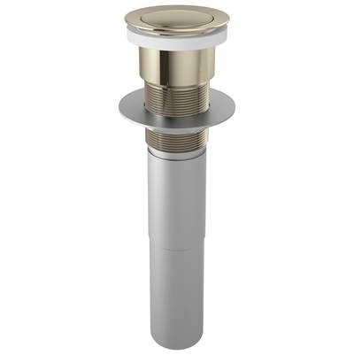 Brizo Push Button Pop-Up Assembly - Without Overflow in Polished Nickel