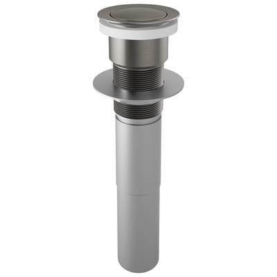 Brizo Push Button Pop-Up Assembly - Without Overflow in Luxe Steel