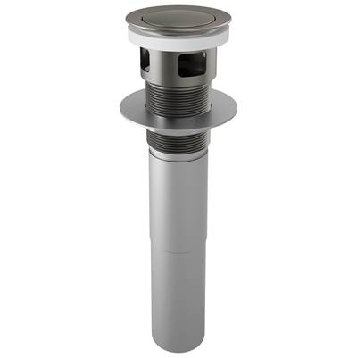 Brizo Other Pop-Up Assembly - Push Button - Overflow in Luxe Steel