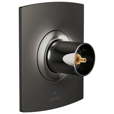Brizo Kintsu® Pressure Balance Valve Trim - Less Handle in Brilliance Black Onyx