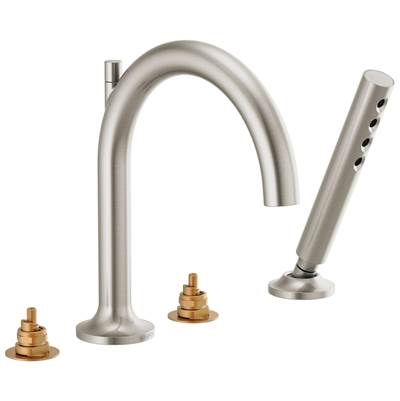 Brizo Odin Tub Faucet with Hand Shower - Less Handles - 1.75 GPM in Brushed Nickel