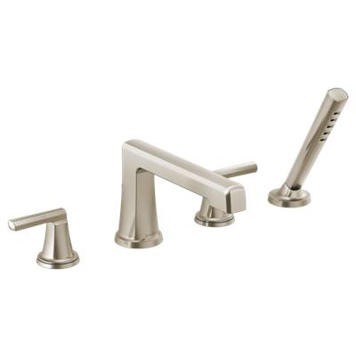 Brizo Levoir™ Tub Faucet with Hand Shower - Less Handles - 1.75 GPM in Luxe Nickel