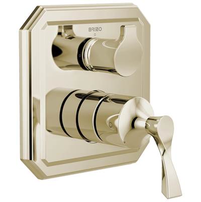 Brizo Virage® Pressure Balance Trim with Integrated 3-Function Diverter in Polished Nickel