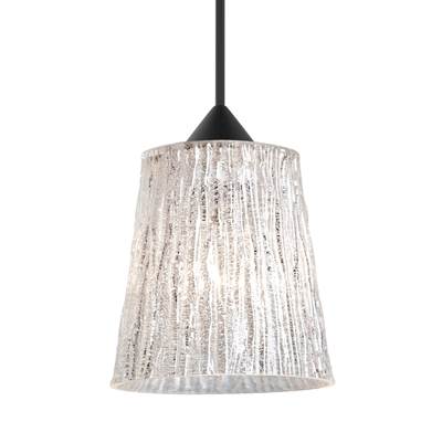 Besa Lighting Nico 4 Pendant - Stone Glitter - 1X35W Max Gy6.35 in Black