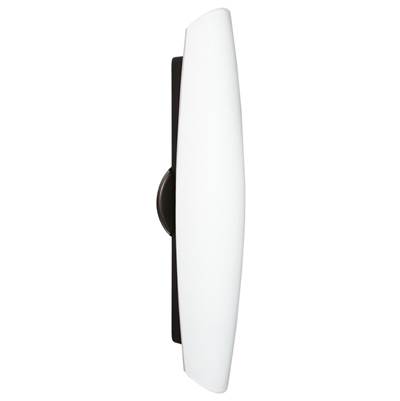Besa Lighting Aero Sconce - Opal Matte - Two-Light in Bronze