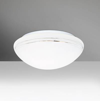 Besa Lighting Bobbi 12 Flush Mount Light in Opal Cut