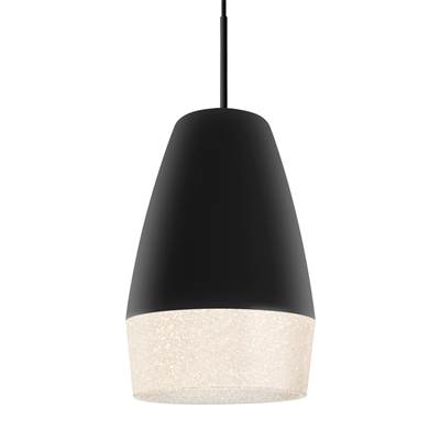 Besa Lighting Abu 12 Mini Pendant - Black Glitter - 1-Light in Black