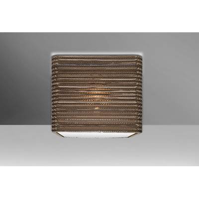 Besa Lighting Kirk 12 Semi Flush Light - 1X9W Led in Bronze