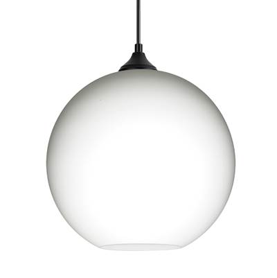 Besa Lighting Coco 12 Outdoor Pendant - Opal Matte - 1X 60W Max E26 Base in Black