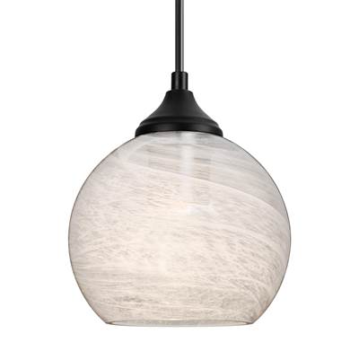 Besa Lighting Jilly Outdoor Pendant - Vapor Clear - 1X 5W LED Filament in Black