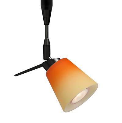 Besa Lighting Canto 3 Directional Spot - Bicolor Orange Pina - 1X35W Max Gu5.3 Base in Black