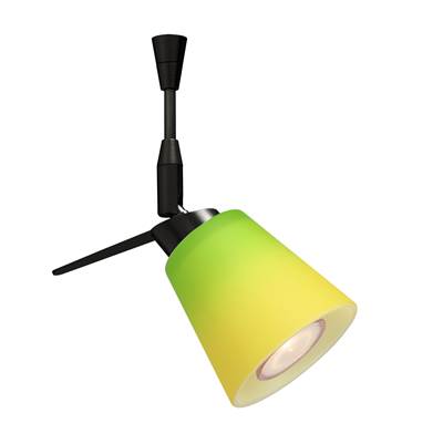 Besa Lighting Canto 3 Bicolor Green Yellow Spotlight - 35W Max in Black