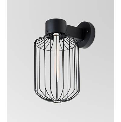 Besa Lighting Sultana 1-Light Cylinder Wall Sconce in Black