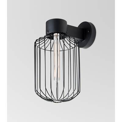 Besa Lighting Sultana 1-Light Cylinder Wall Sconce in Black