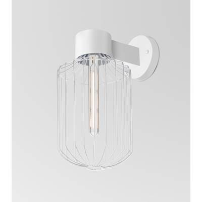 Besa Lighting Sultana 1-Light Cylinder Wall Sconce in White