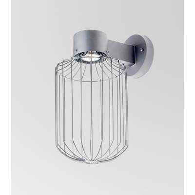 Besa Lighting Sultana Cylinder Wall Sconce - One-Light 4W LED in Silver