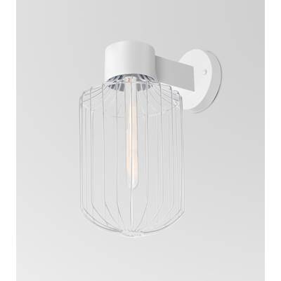 Besa Lighting Sultana Cylinder Wall Sconce - One-Light 60W T8 in White