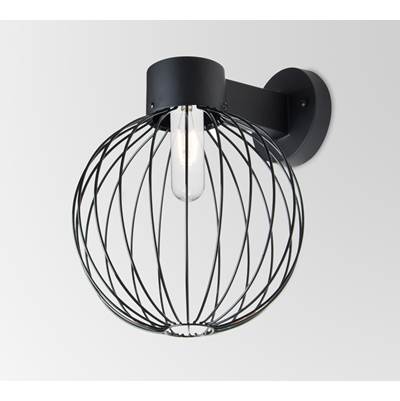Besa Lighting Sultana Globe Wall Sconce - One-Light 60W Medium Base in Black