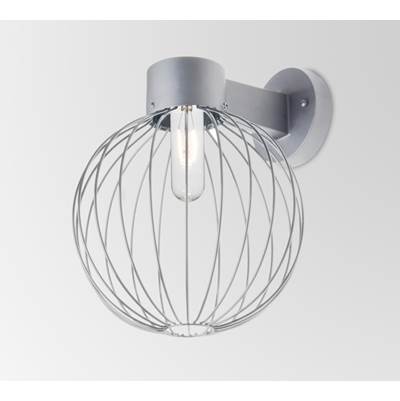 Besa Lighting Sultana Globe Wall Sconce - One-Light 60W Medium Base in Silver