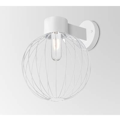 Besa Lighting Sultana Globe Wall Sconce - One-Light 60W T8 in White