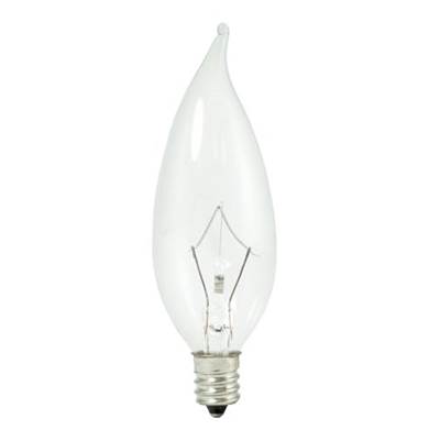 Bulbrite 25W CA10 Krypton Flame - E12 Base - 120V in Clear