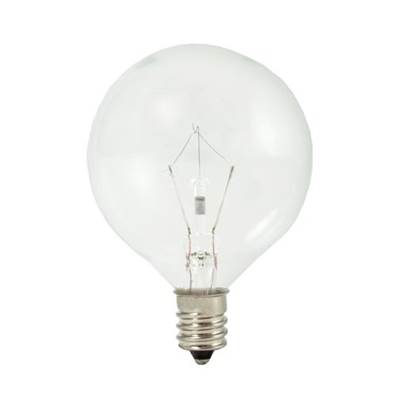 Bulbrite 25W G16 Krypton - E12 Base - 120V in Clear