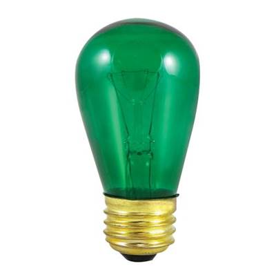 Bulbrite Sign 11W S14 E26 - 130V in Transparent Green