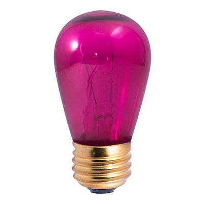 Bulbrite Sign 11W S14 E26 - 130V in Transparent Pink