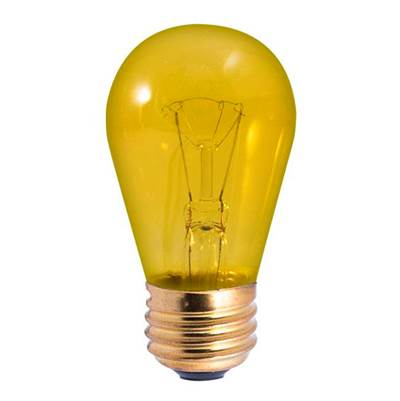 Bulbrite Sign 11W S14 E26 - 130V in Transparent Yellow