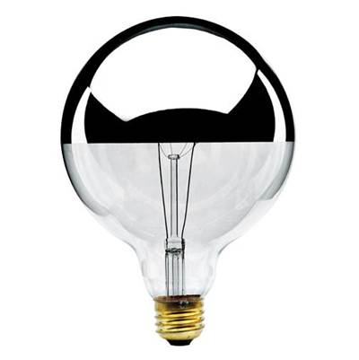 Bulbrite 100W G40 - E26 - 120V in Half Chrome